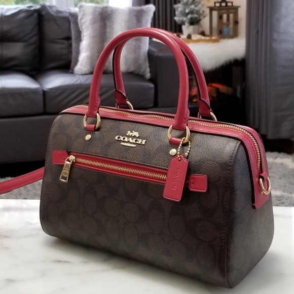 🔥LAST ONE🔥 NEW! Coach Rowan Satchel in Signature - Picture 3 of 6